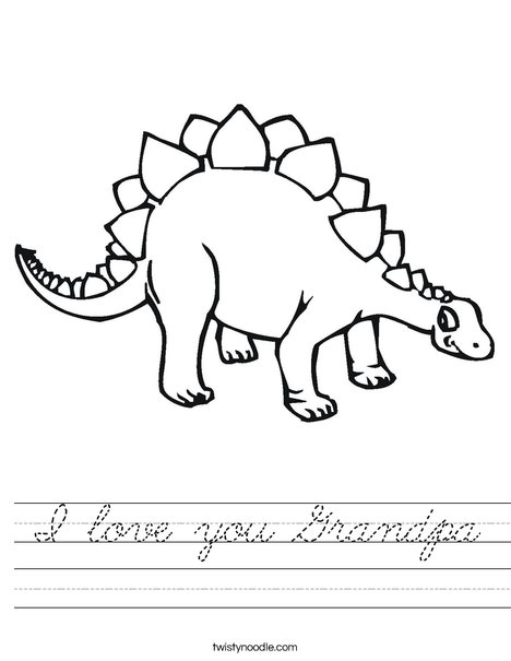 Stegasaurus Worksheet