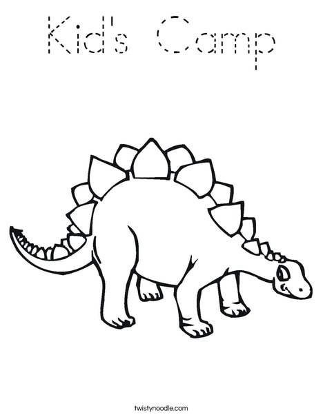 Stegasaurus Coloring Page