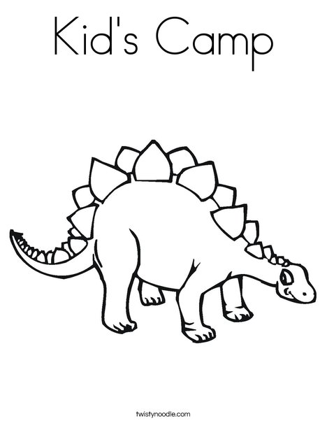 Stegasaurus Coloring Page