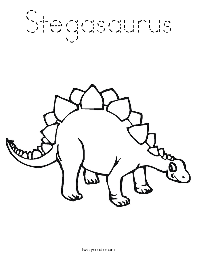 Stegasaurus Coloring Page