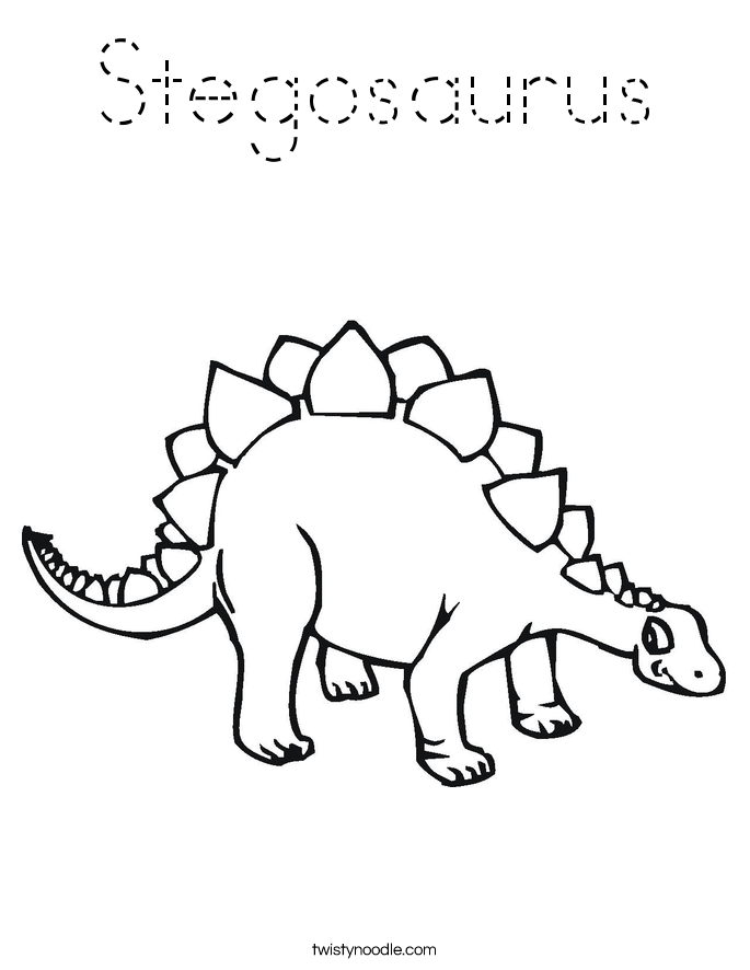 Stegosaurus Coloring Page