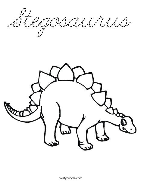 Stegasaurus Coloring Page