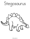 Stegosaurus Coloring Page
