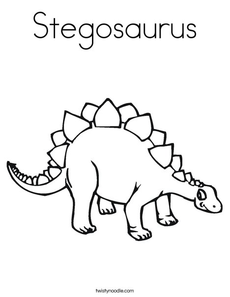 Stegasaurus Coloring Page