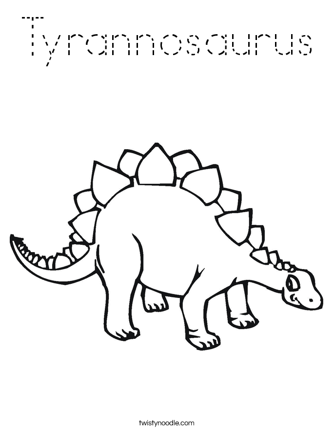 Tyrannosaurus Coloring Page