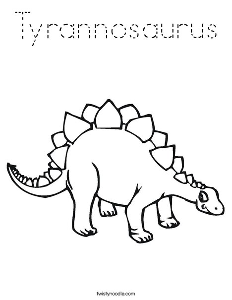 Stegasaurus Coloring Page