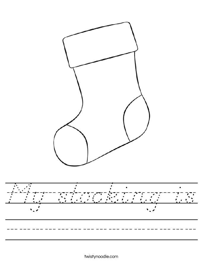 My stocking is Worksheet