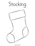StockingColoring Page
