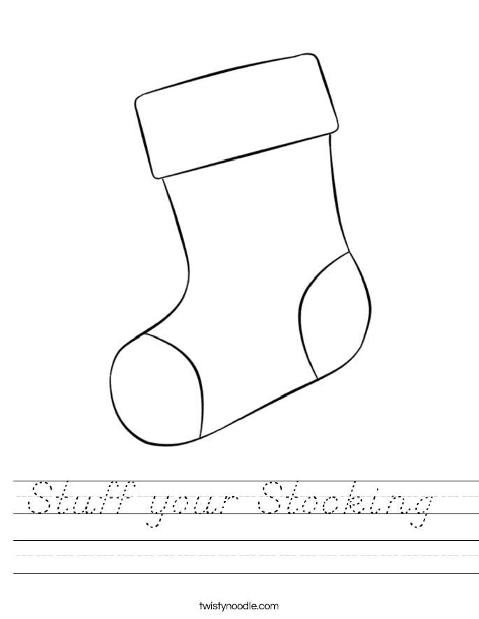 Stuff your Stocking  Worksheet