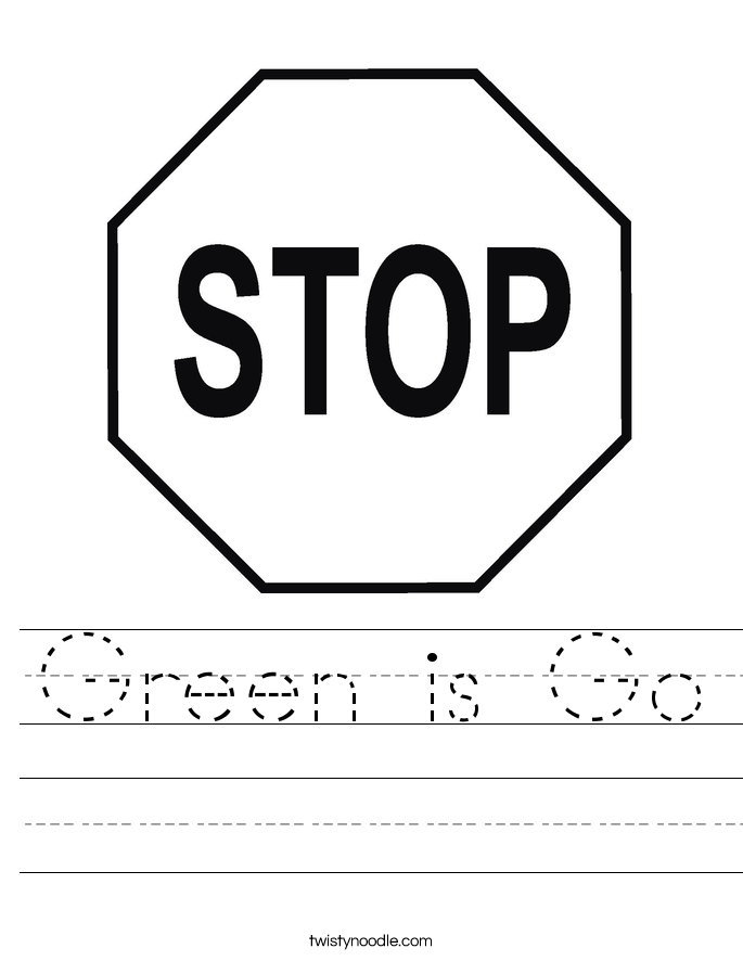 Green is Go Worksheet