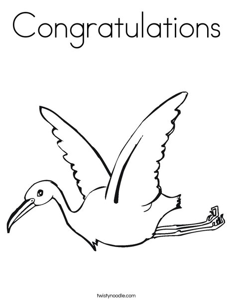 Stork Coloring Page