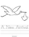 A New Arrival Worksheet