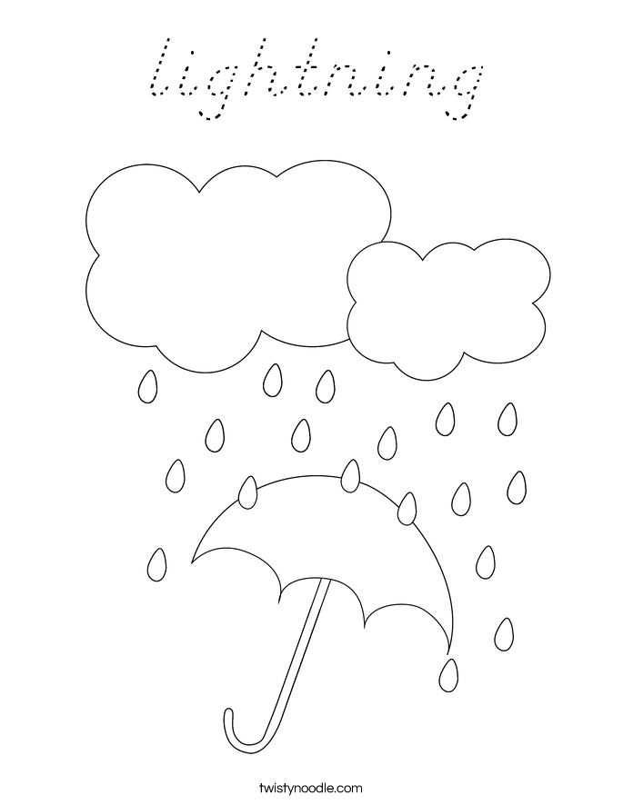 lightning Coloring Page