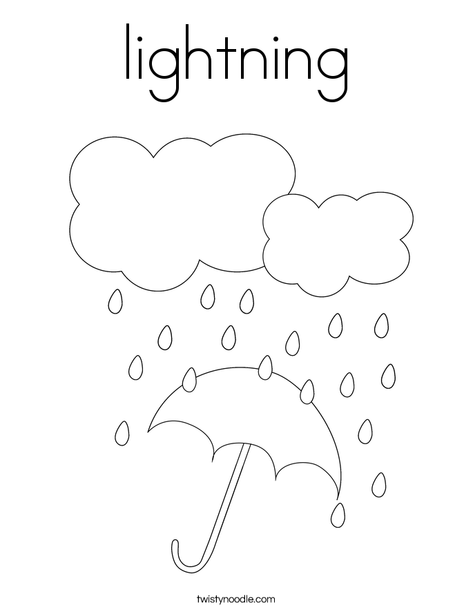 lightning Coloring Page