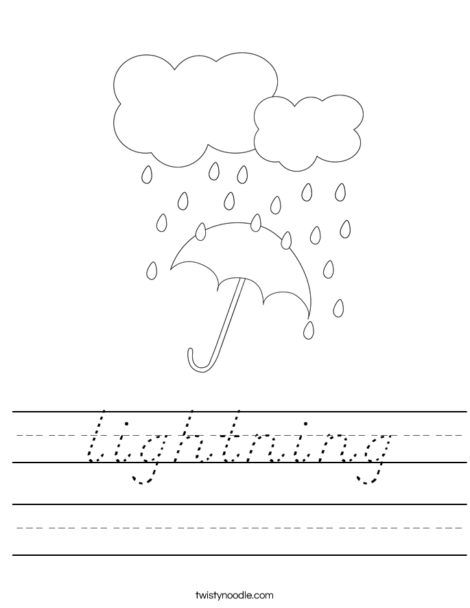 lightning Worksheet