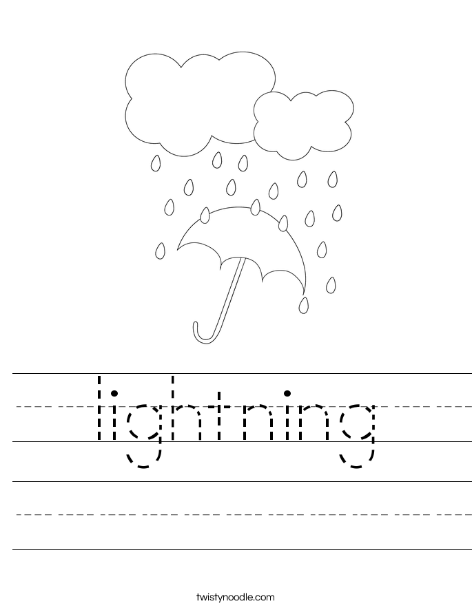 lightning Worksheet