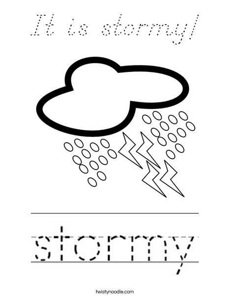 Stormy Coloring Page