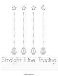 Straight Line Tracing Worksheet