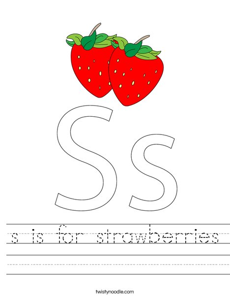 Strawberries Worksheet