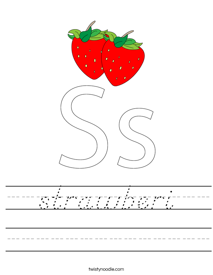 strawberi Worksheet