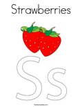StrawberriesColoring Page