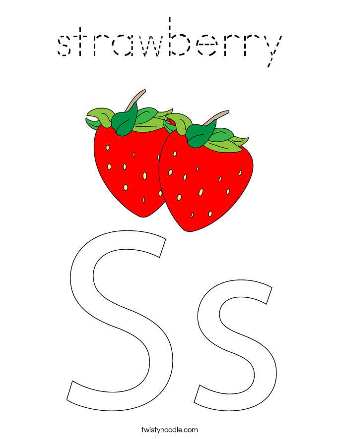 strawberry Coloring Page