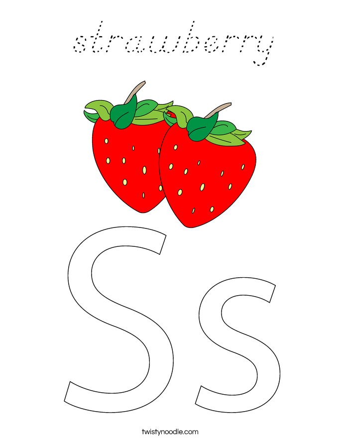 strawberry Coloring Page
