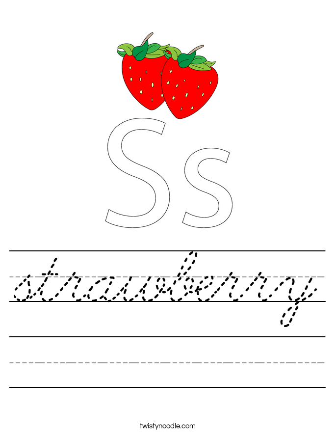 strawberry Worksheet