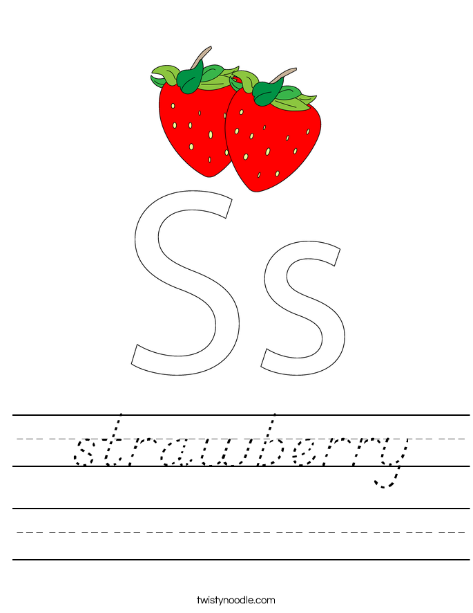 strawberry Worksheet