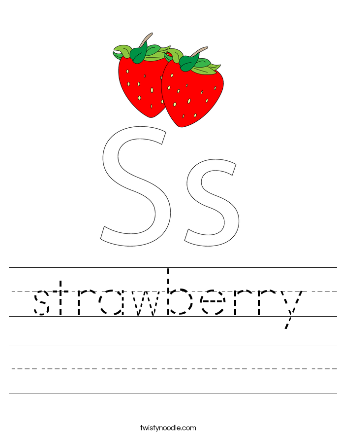 strawberry Worksheet