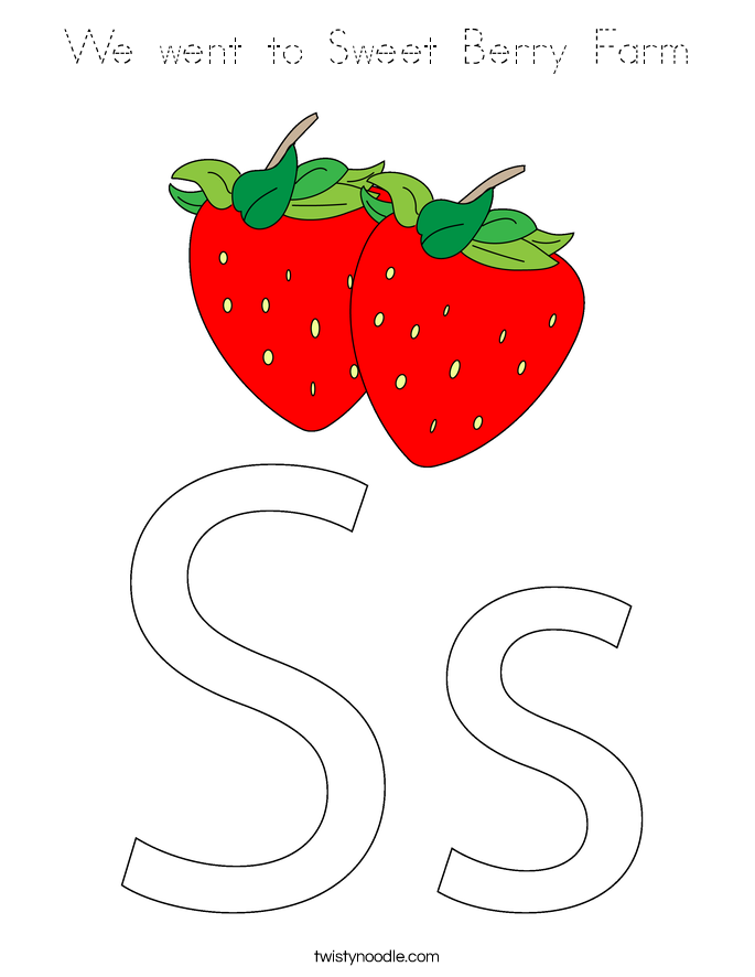 We went to Sweet Berry Farm Coloring Page