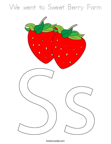 Strawberries Coloring Page