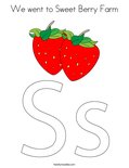 We went to Sweet Berry Farm Coloring Page