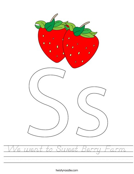 Strawberries Worksheet