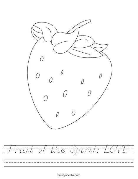 Strawberry Worksheet