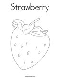 Strawberry Coloring Page