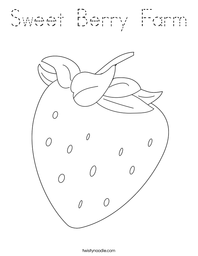 Sweet Berry Farm Coloring Page