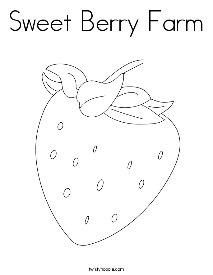 Sweet Berry Farm Coloring Page