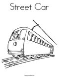 Street Car Coloring Page