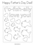 Happy Father's Day Dad! Coloring Page