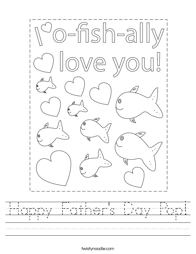 happy fathers day pop worksheet twisty noodle