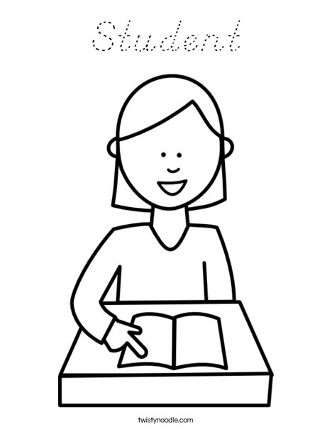 Student Coloring Page
