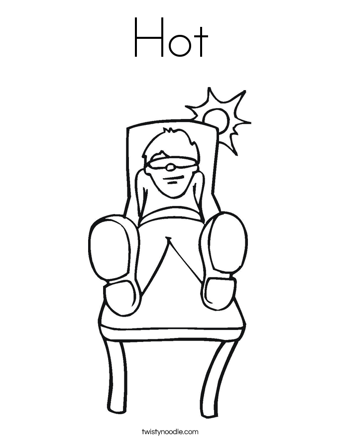 Hot Coloring Page