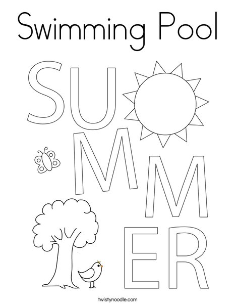 Summer Coloring Page