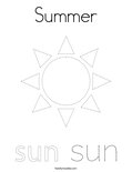 Summer Coloring Page