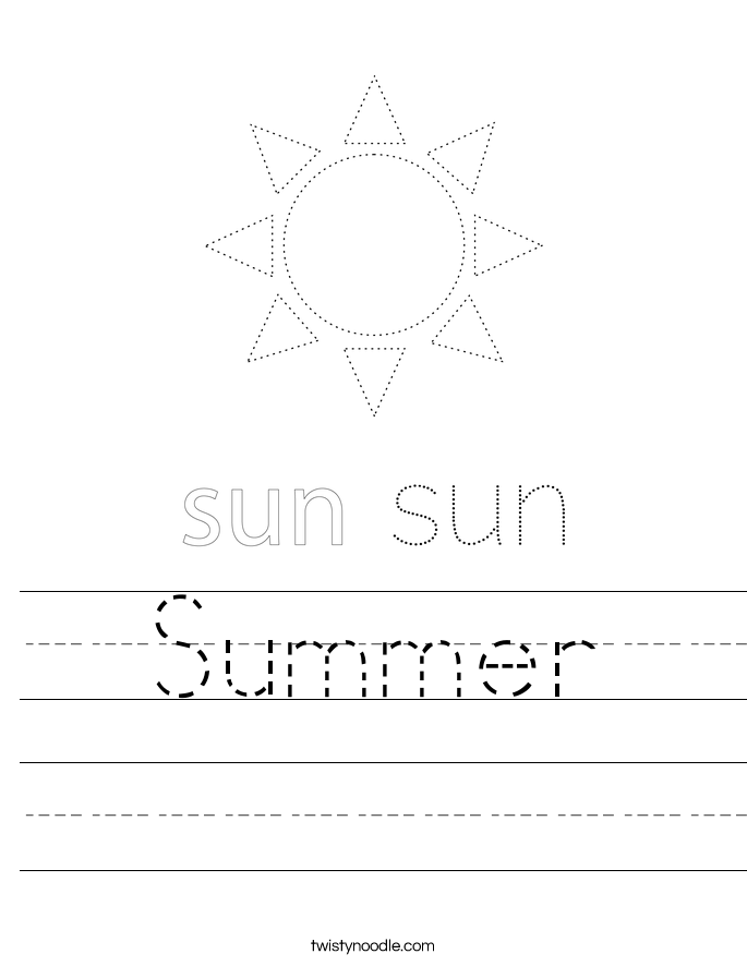 Summer Worksheet