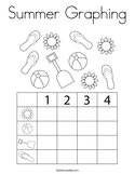 Summer Graphing Coloring Page