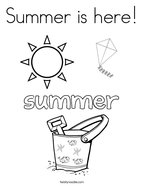 Summer is here Coloring Page