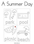 A Summer DayColoring Page