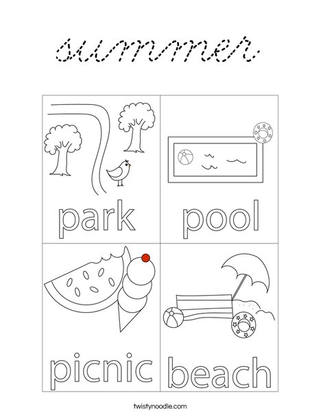 Boy Sitting Under a Tree Coloring Page